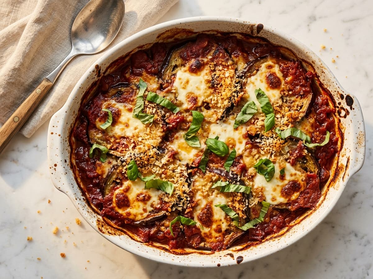 Aubergine Parmigiana - italian dinner recipe