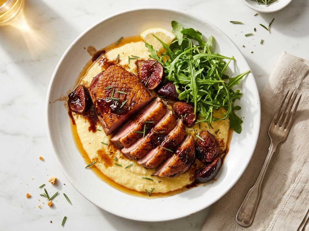 Balsamic Duck Breast & Figs - italian dinner recipe