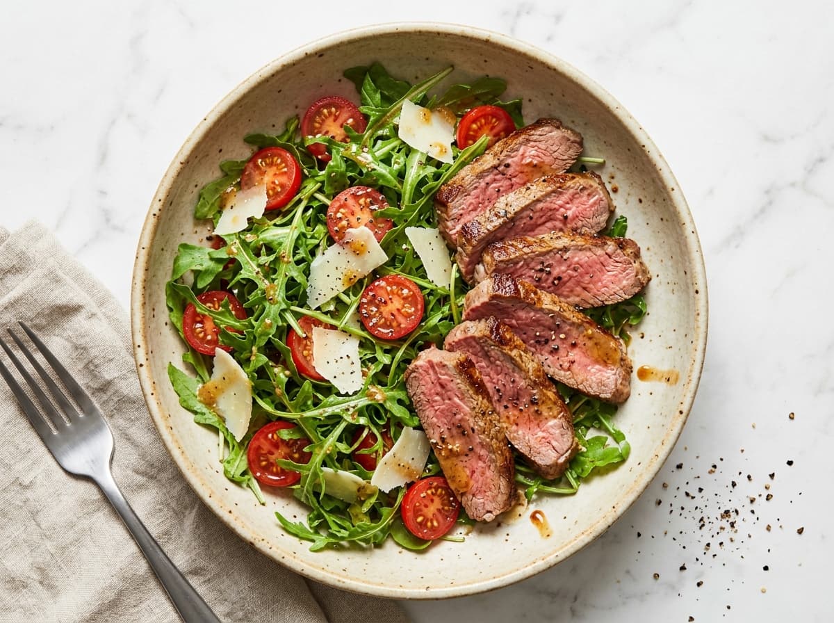 Balsamic Steak & Rocket Salad - italian dinner recipe