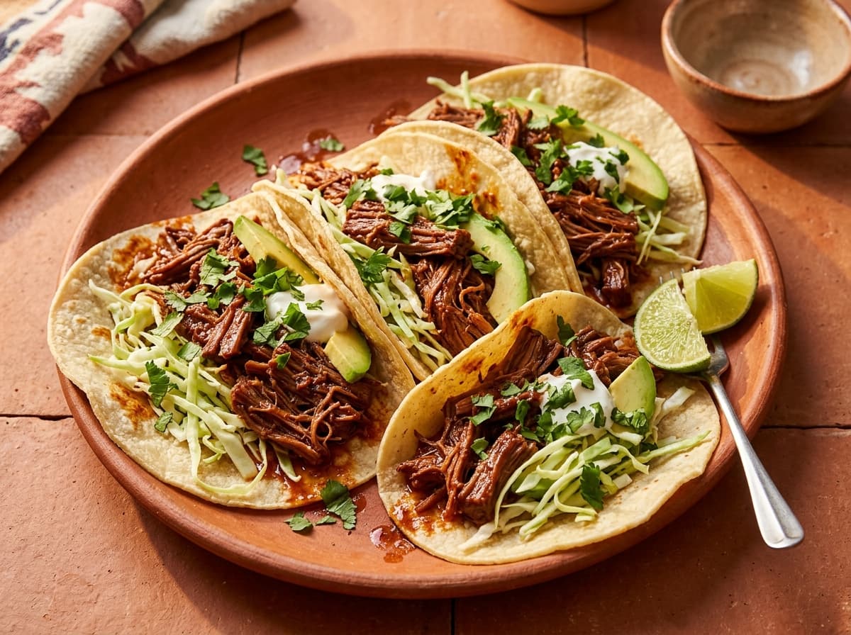 Beef Barbacoa Tacos - mexican dinner recipe