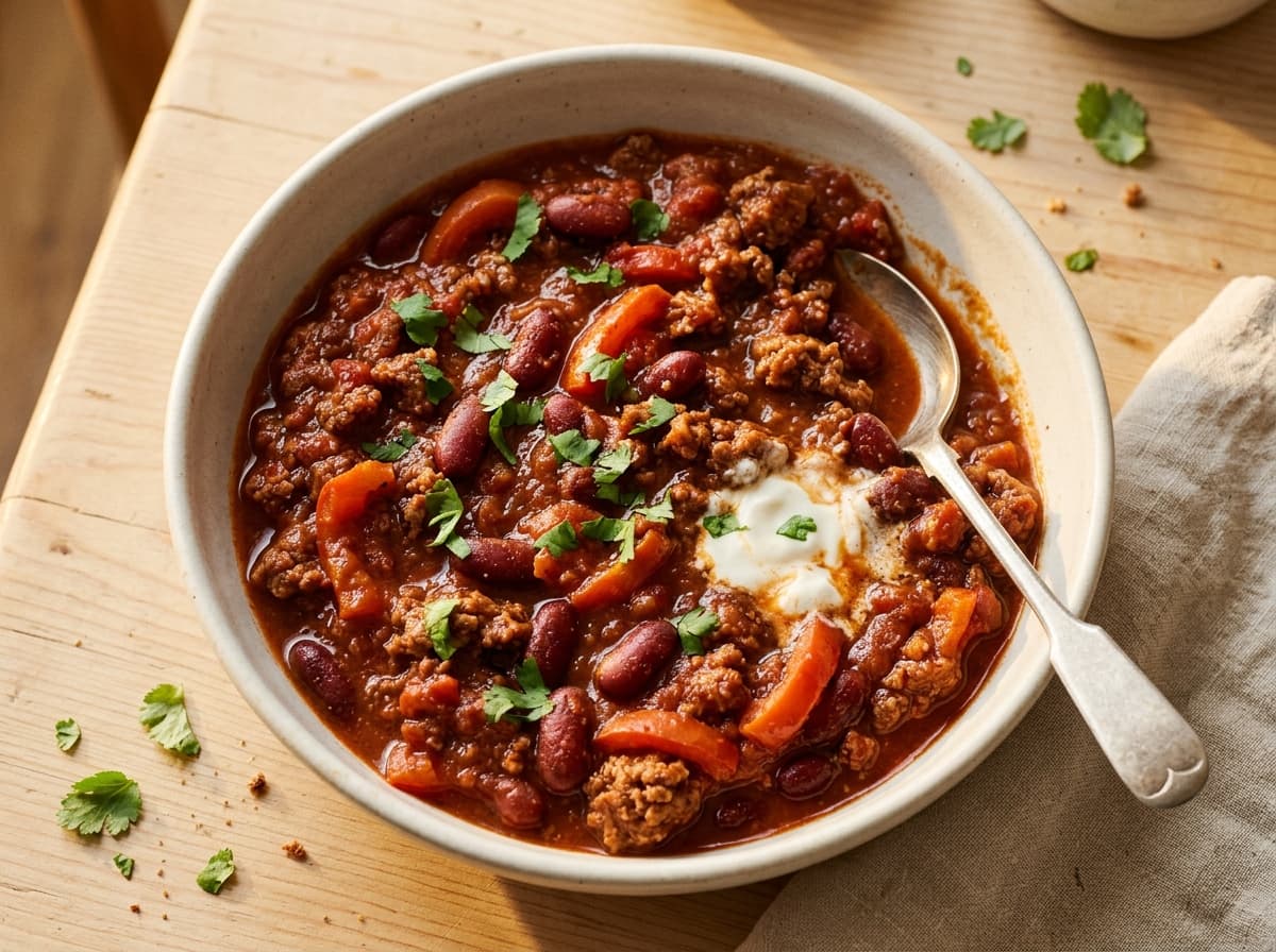 Beef & Bean Chilli - american dinner recipe