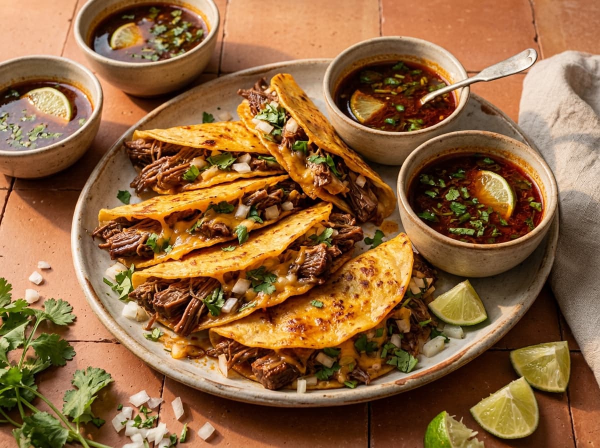 Beef Birria Tacos - mexican dinner recipe