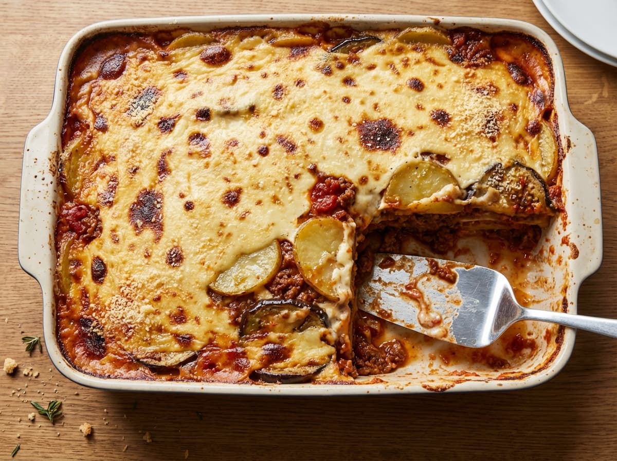 Beef Moussaka Casserole - greek dinner recipe
