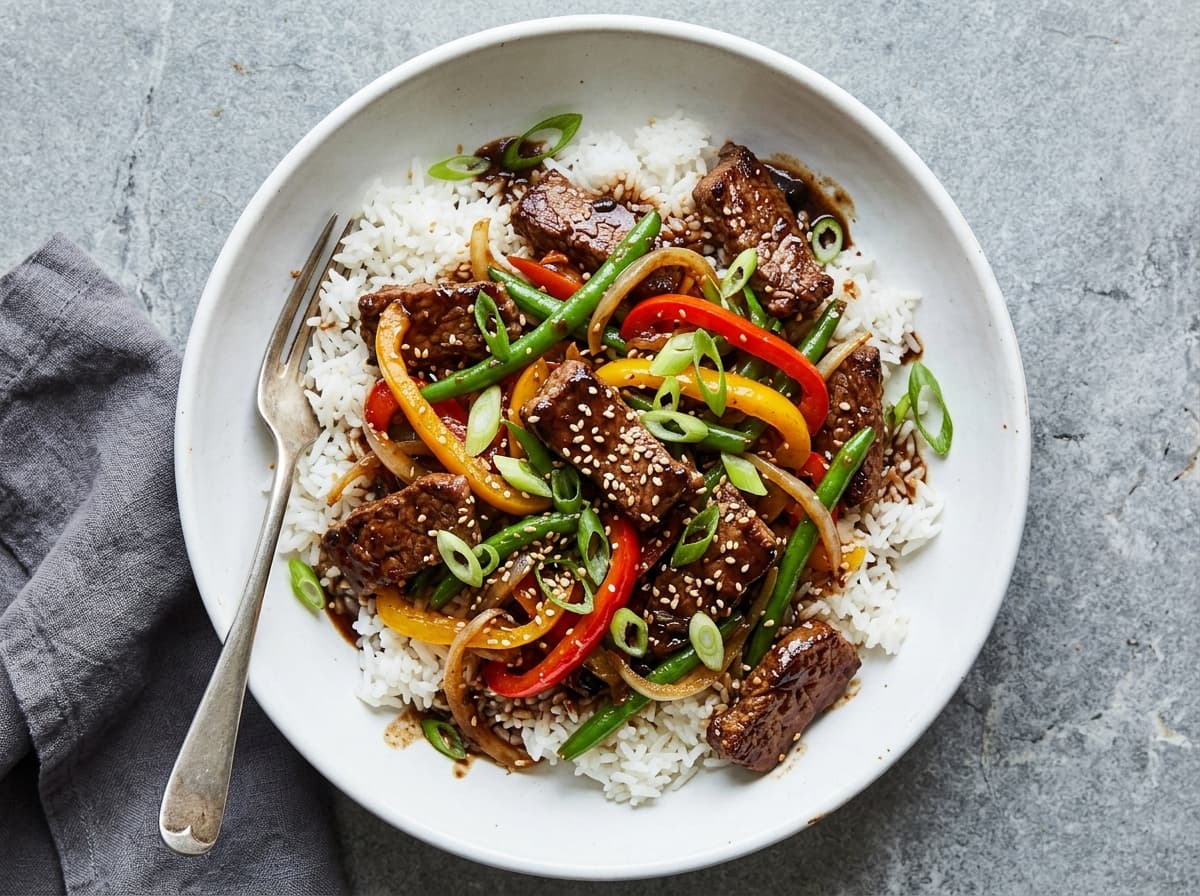 Black Bean Beef Stir-Fry - chinese dinner recipe