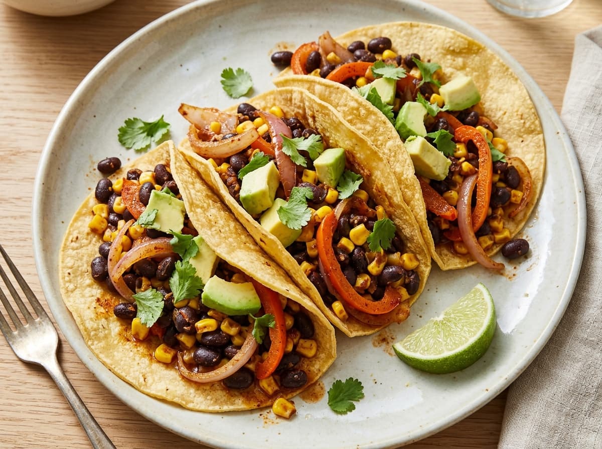 Black Bean & Corn Tacos
