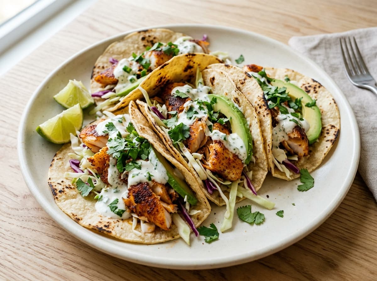 Blackened Fish Tacos - mexican dinner recipe