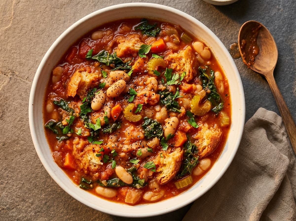 Cannellini Bean Ribollita - italian dinner recipe