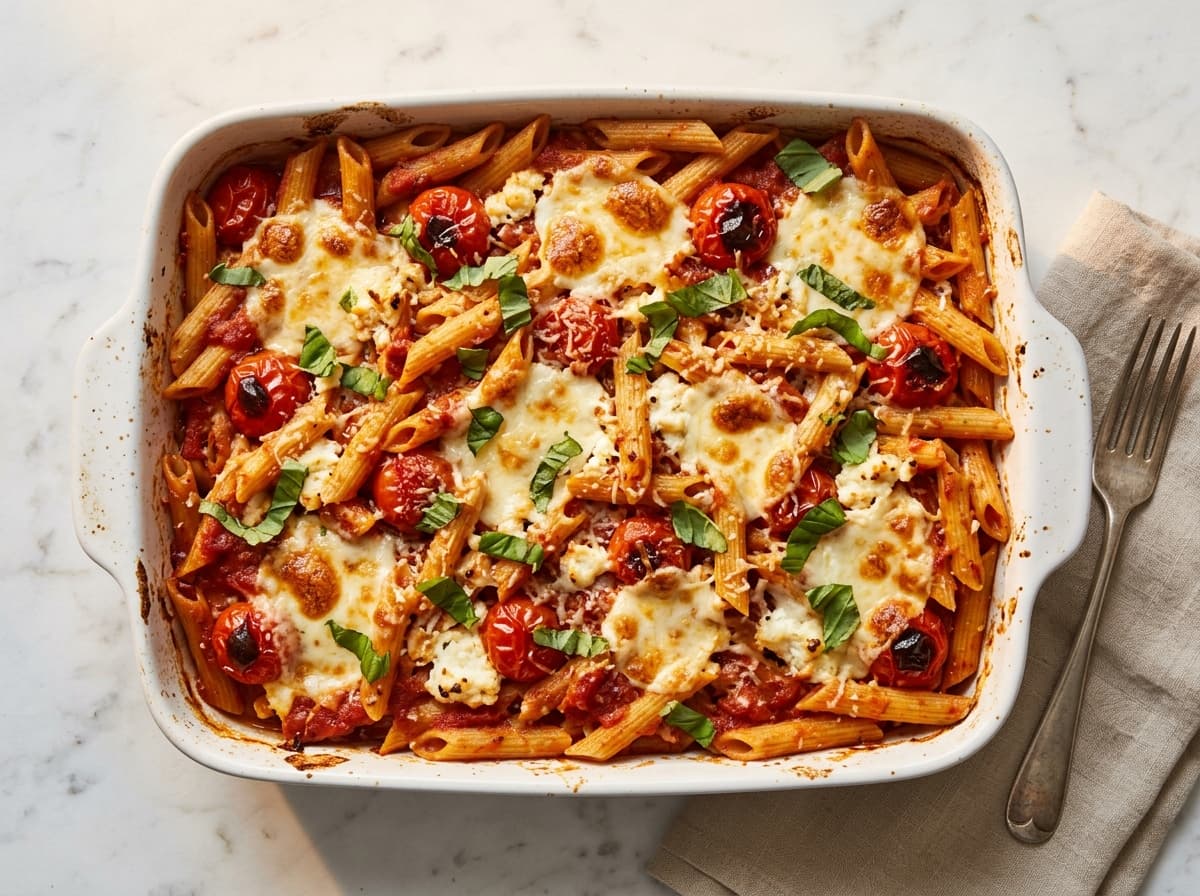 Caprese Pasta Bake