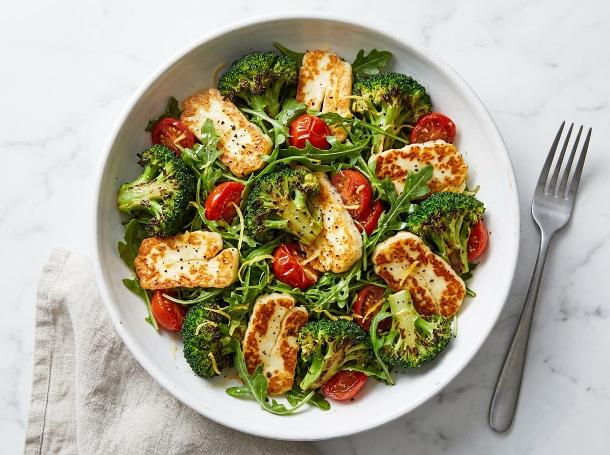 Charred Broccoli & Halloumi Salad