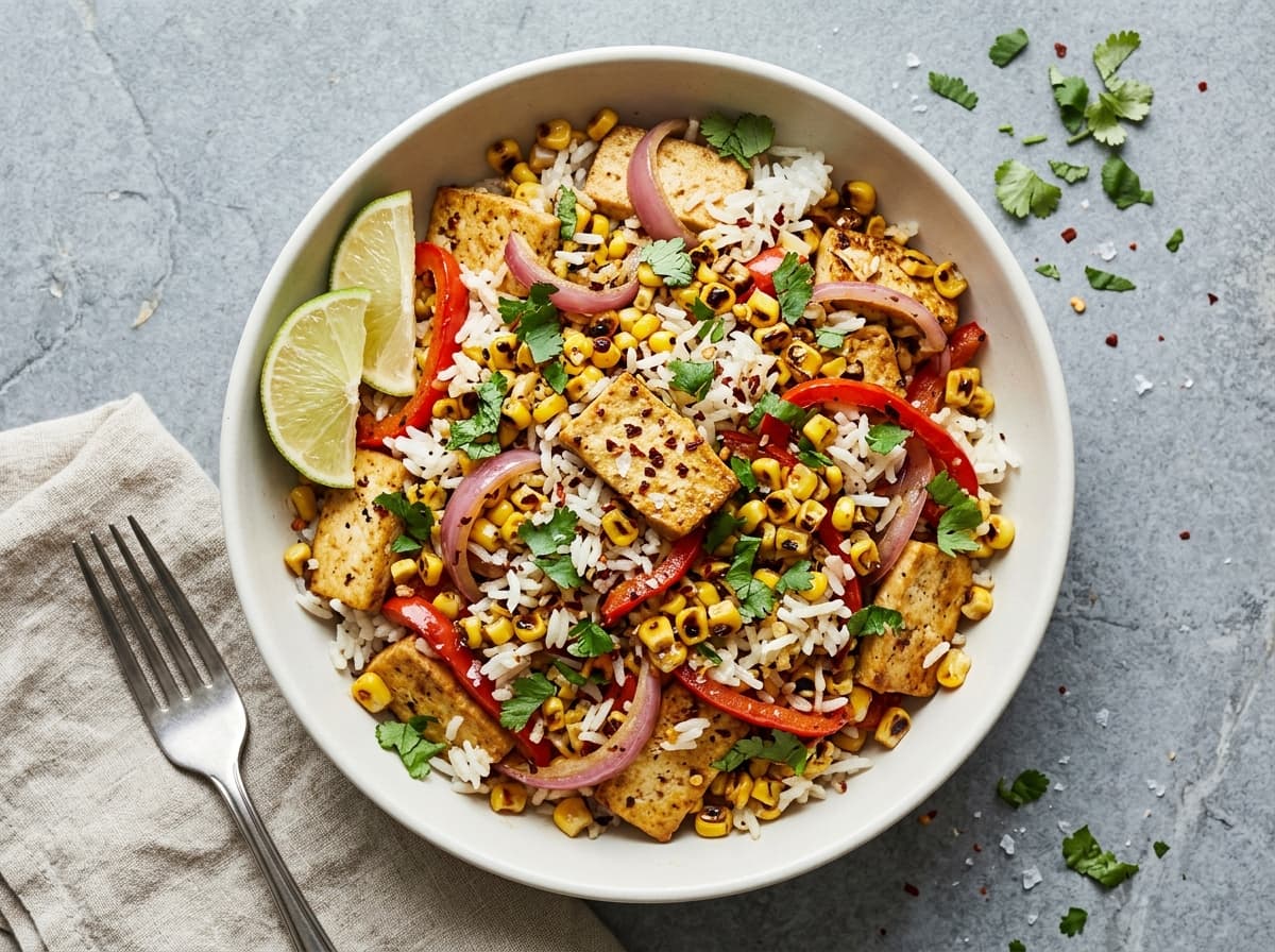 Charred Corn & Coconut Bowl - thai dinner recipe