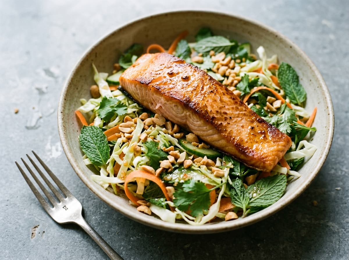 Charred Salmon & Thai Herb Salad