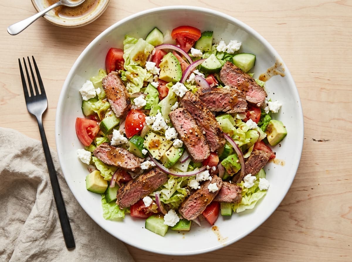 Charred Steak Chopped Salad