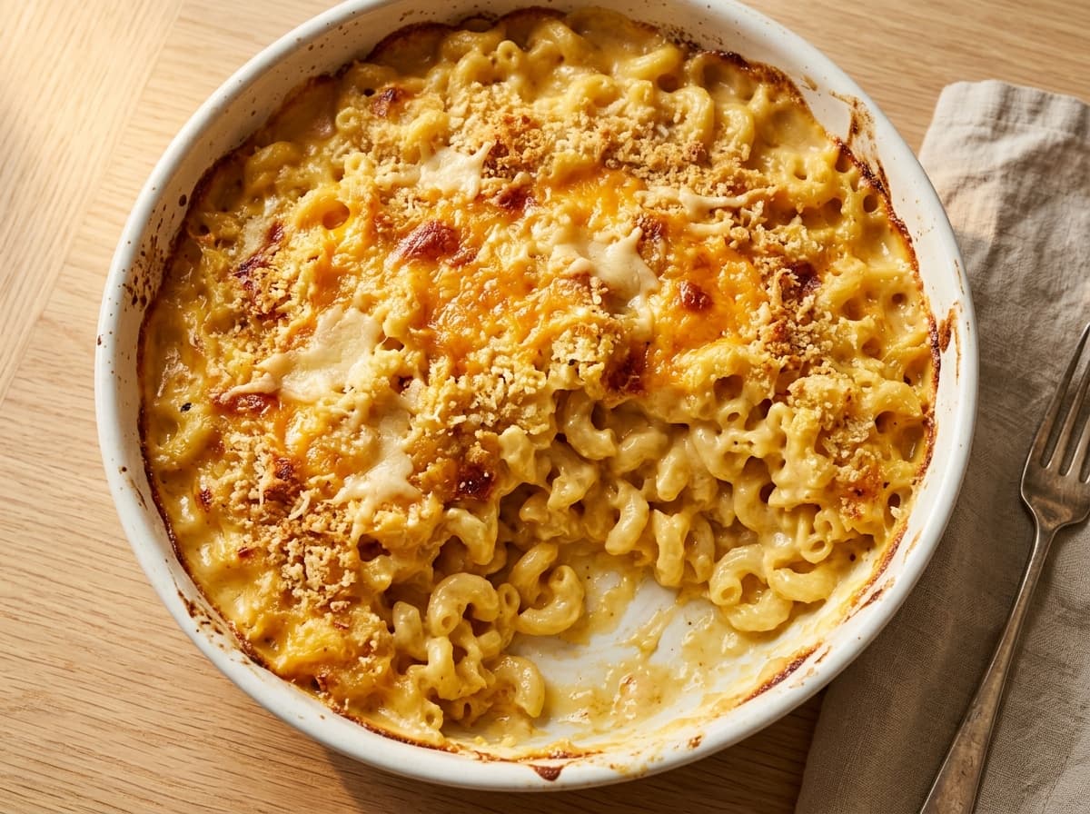 Cheddar Mac & Cheese Bake - american dinner recipe