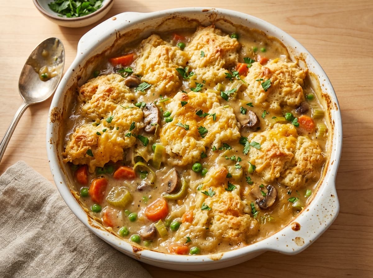 Cheddar Vegetable Cobbler - other dinner recipe