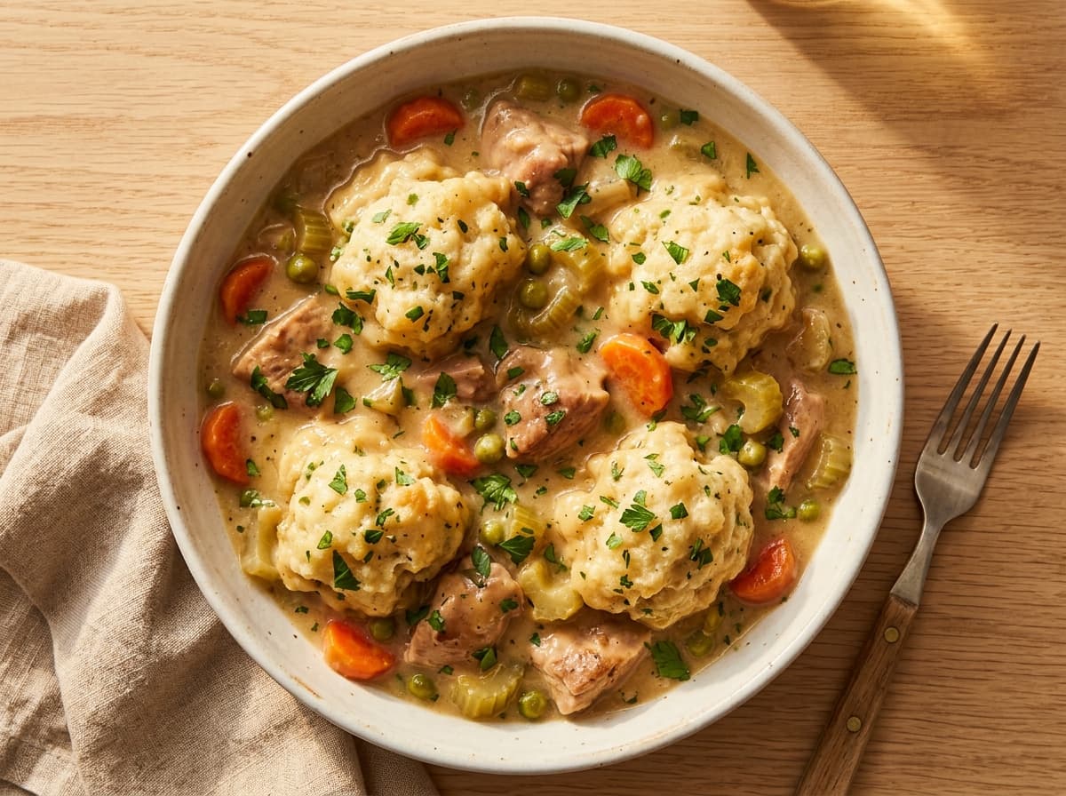 Chicken & Dumplings Stew - american dinner recipe