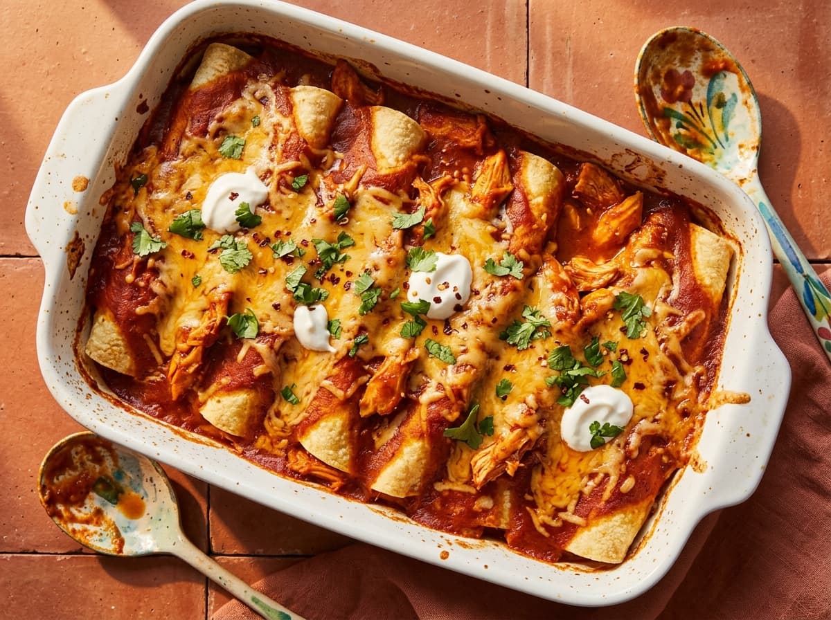 Chicken Enchiladas - mexican dinner recipe