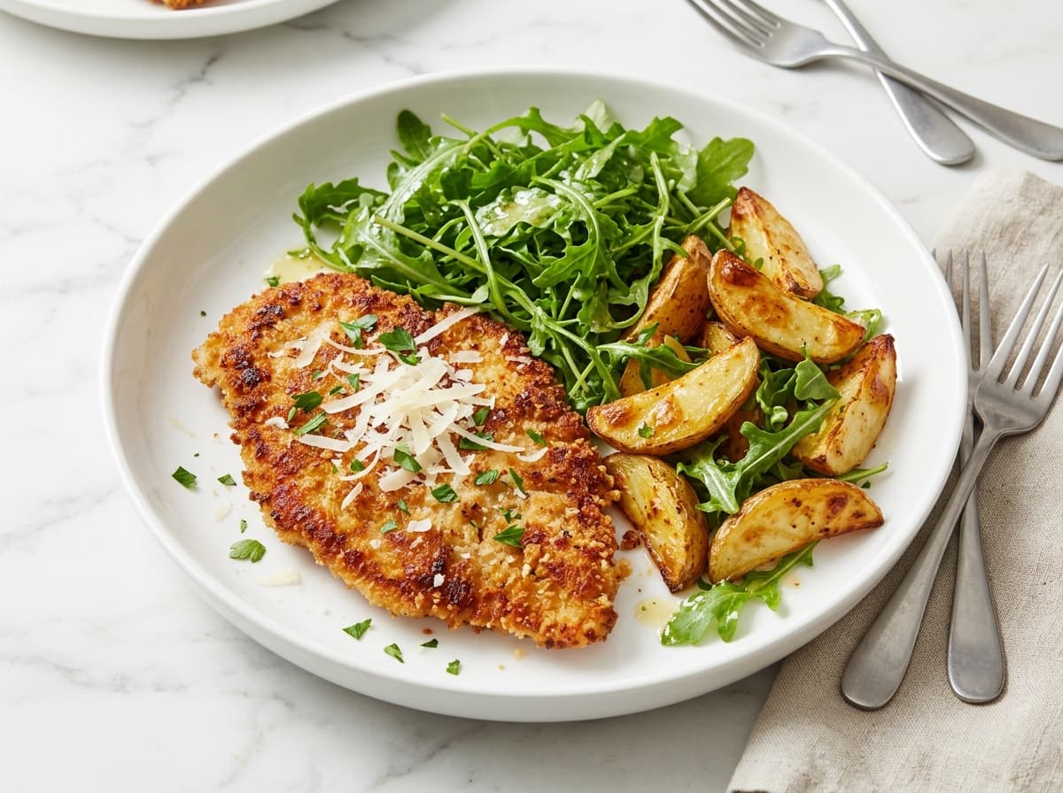 Chicken Milanese & Rocket - italian dinner recipe