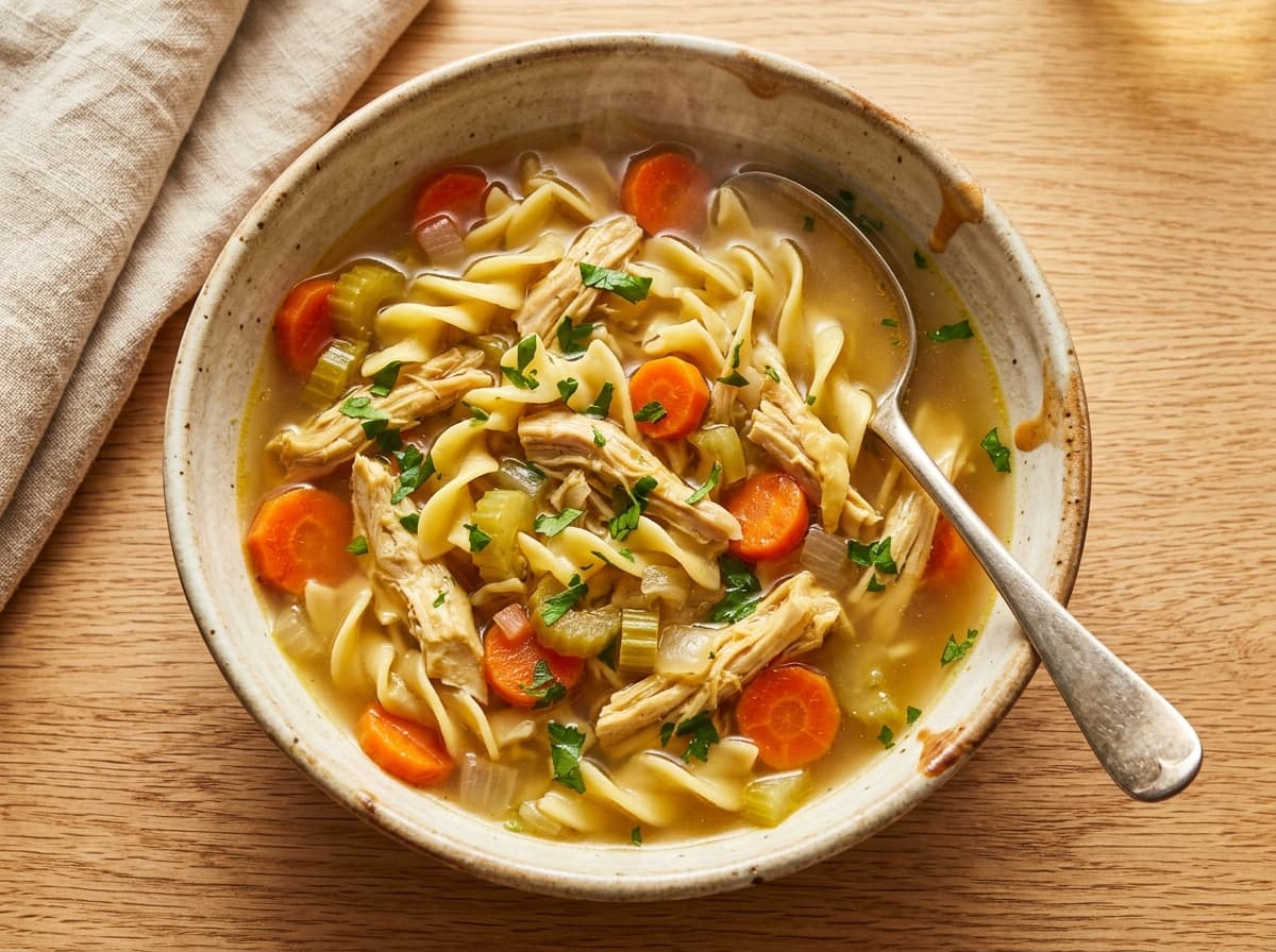 Chicken Noodle Soup - american dinner recipe
