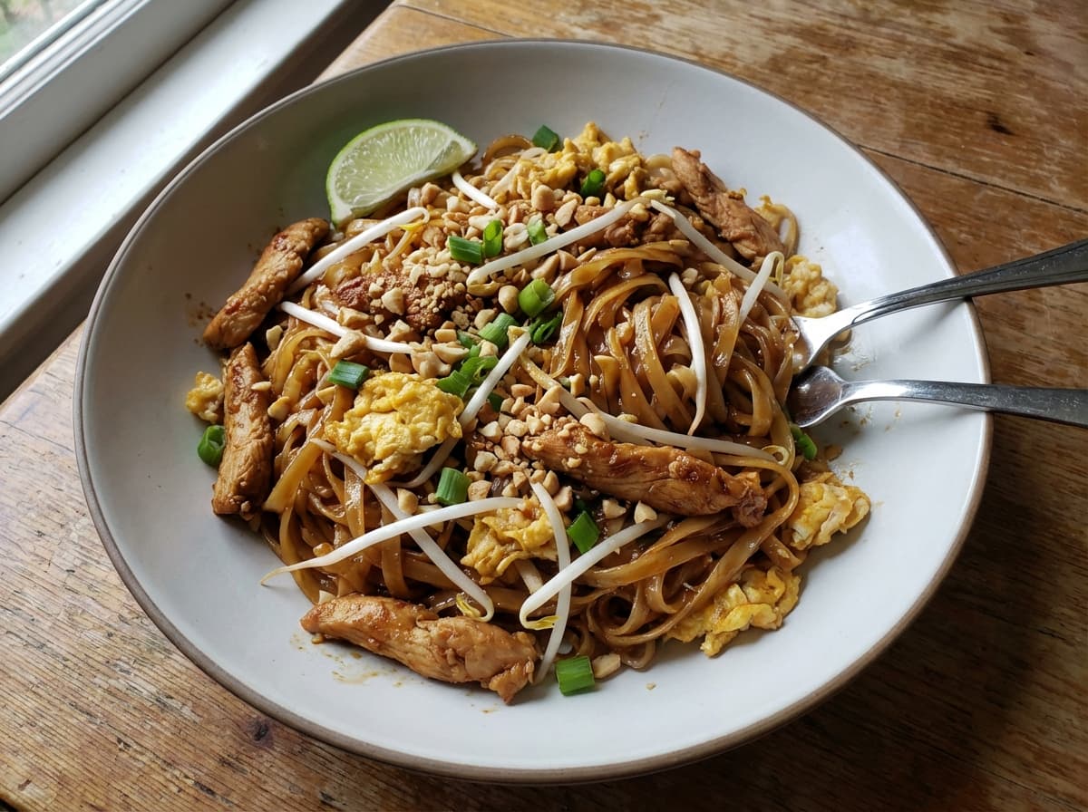 Chicken Pad Thai - thai dinner recipe