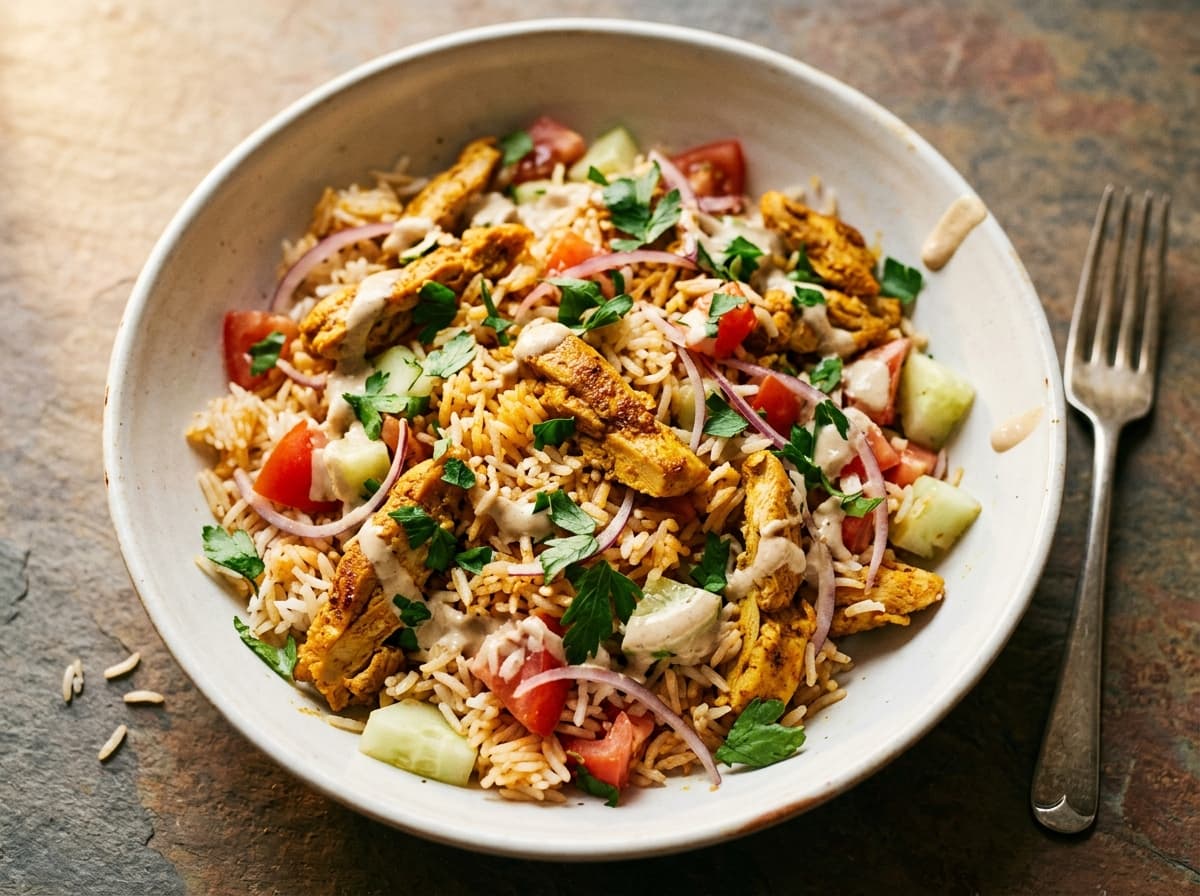Chicken Shawarma Bowl - middle_eastern dinner recipe
