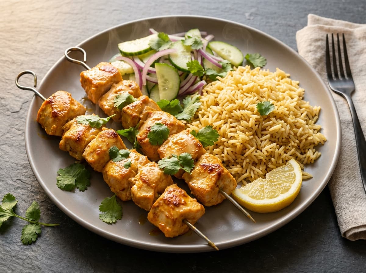 Chicken Tikka Skewers - indian dinner recipe
