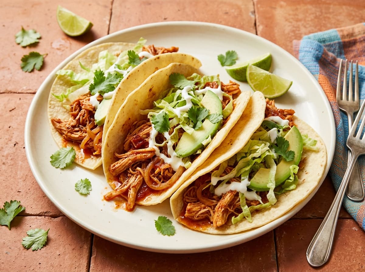Chicken Tinga Tacos - mexican dinner recipe
