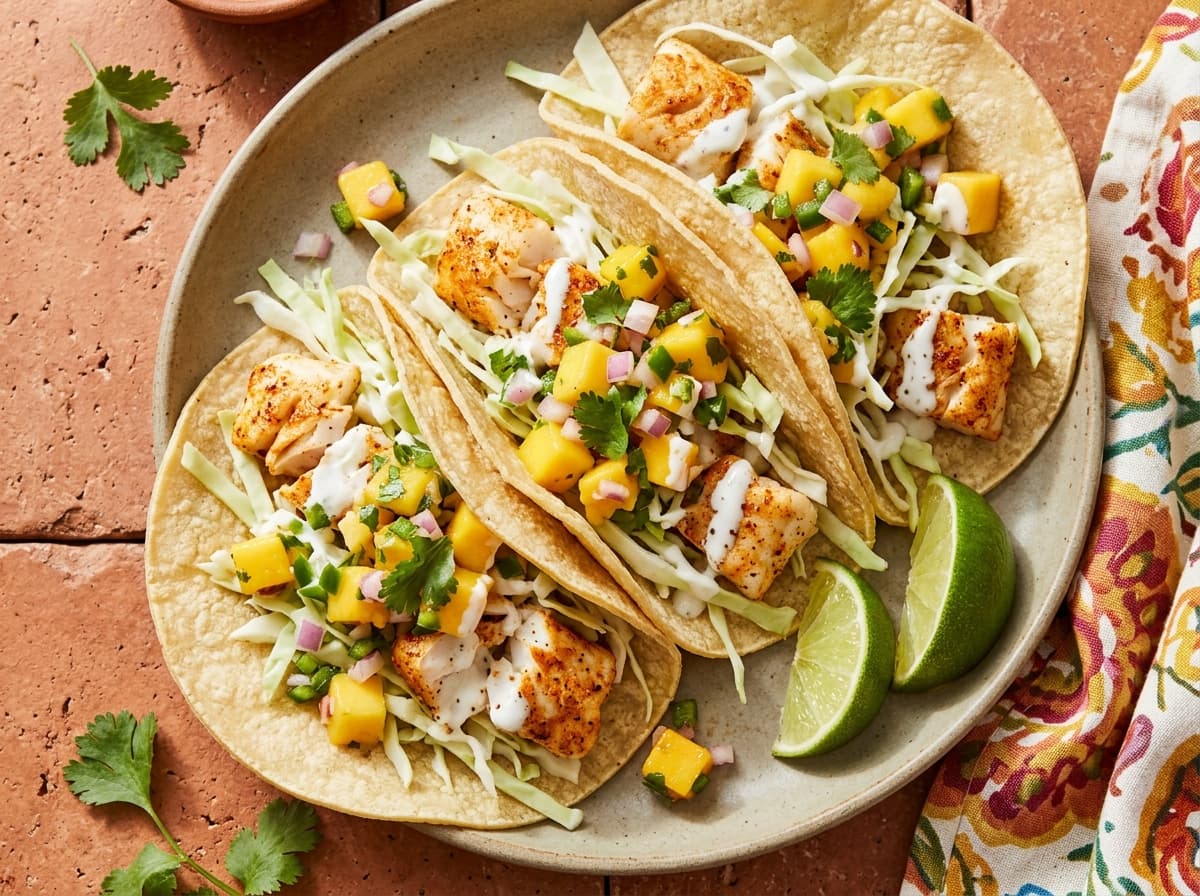 Chili Lime Fish Tacos - mexican dinner recipe