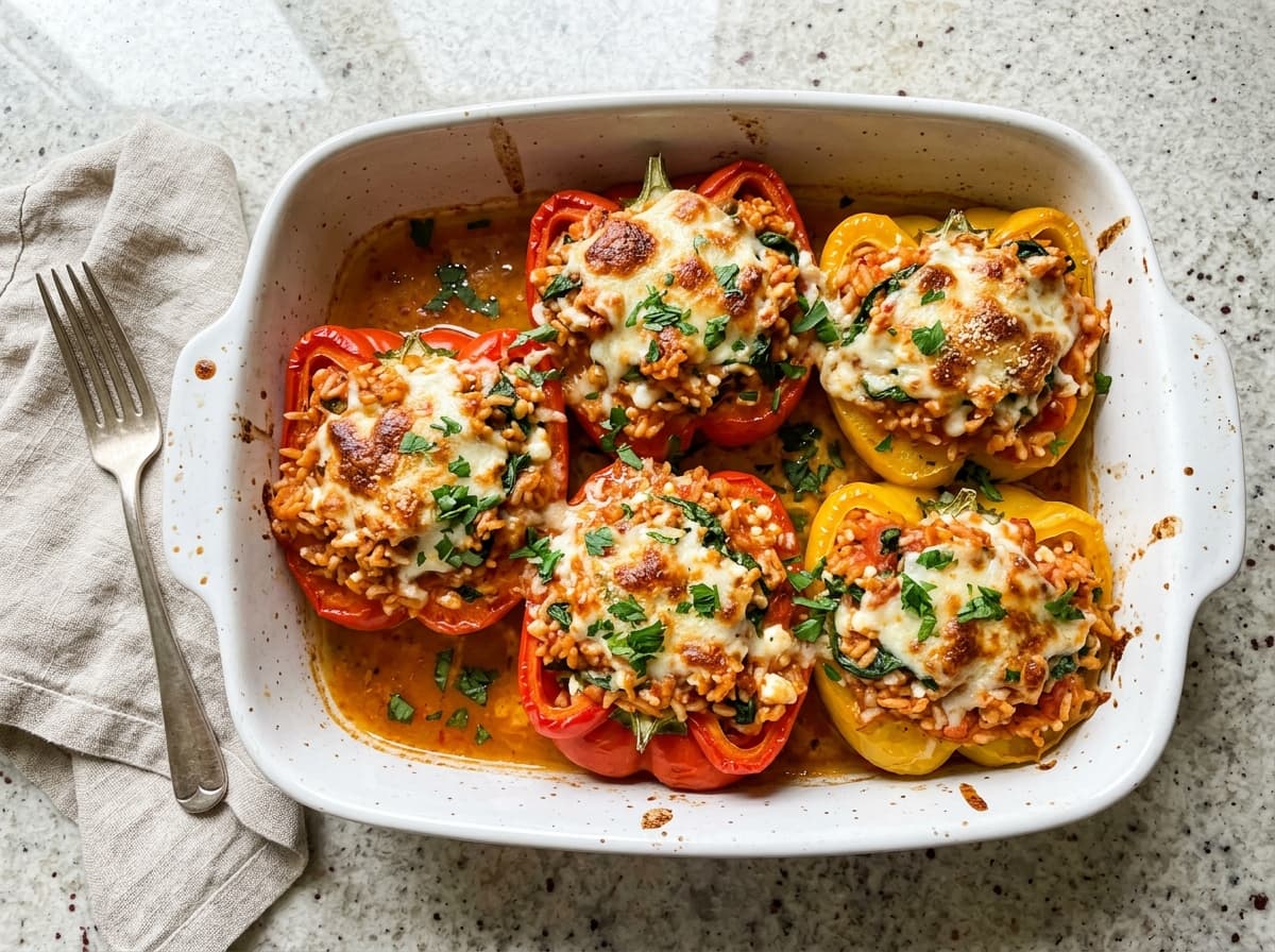 Cottage Cheese Stuffed Peppers