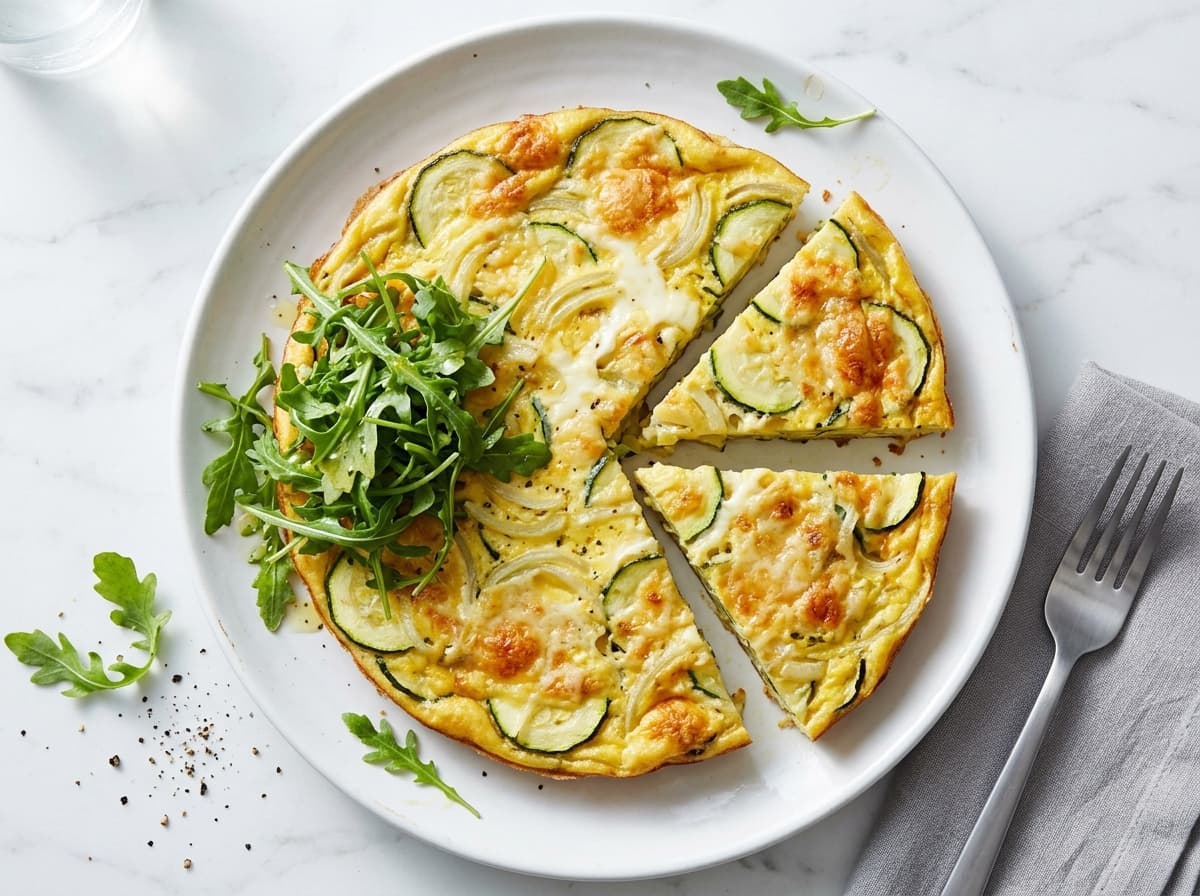 Courgette Parmesan Frittata - italian dinner recipe