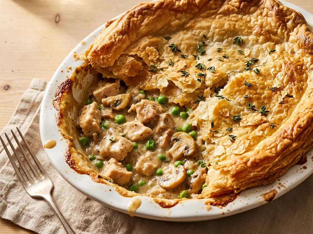 Creamy Chicken & Mushroom Pie - other dinner recipe