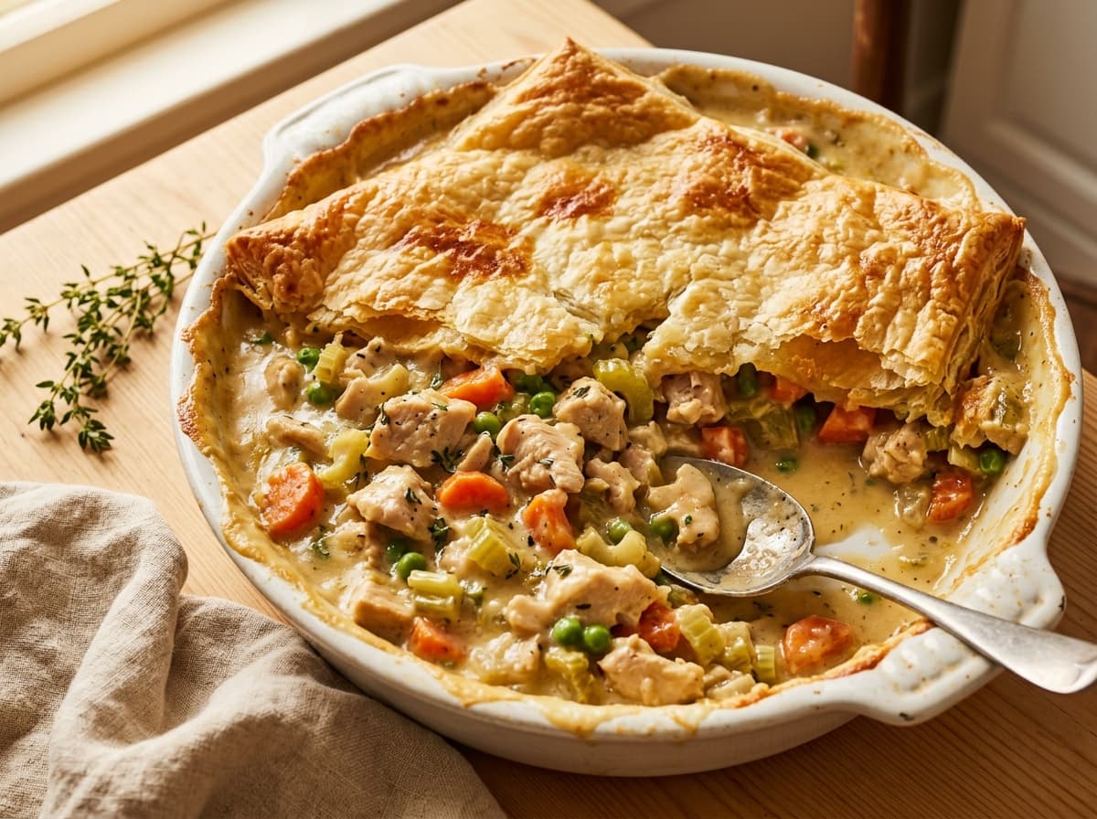 Creamy Chicken Pot Pie - american dinner recipe
