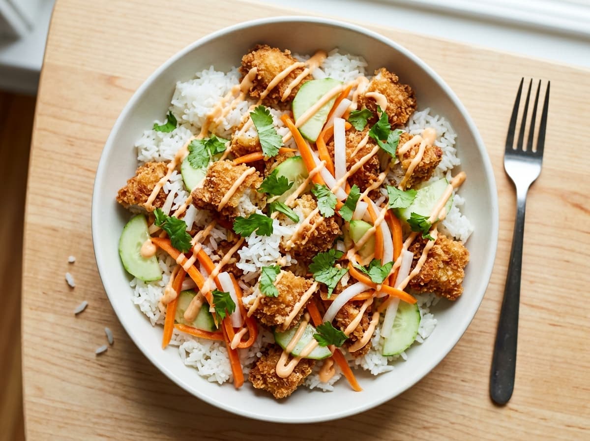Crispy Chicken Banh Mi Bowl