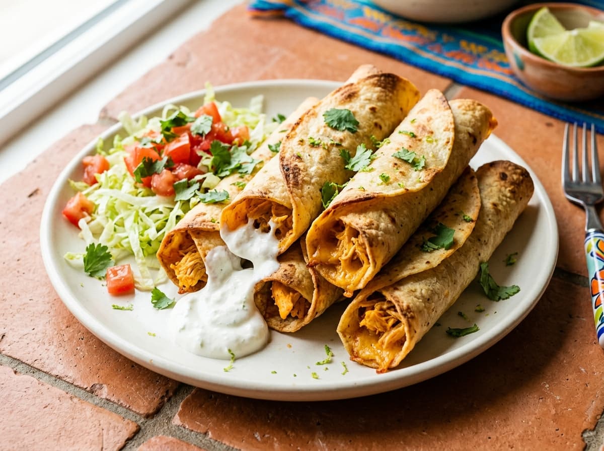 Crispy Chicken Taquitos - mexican dinner recipe