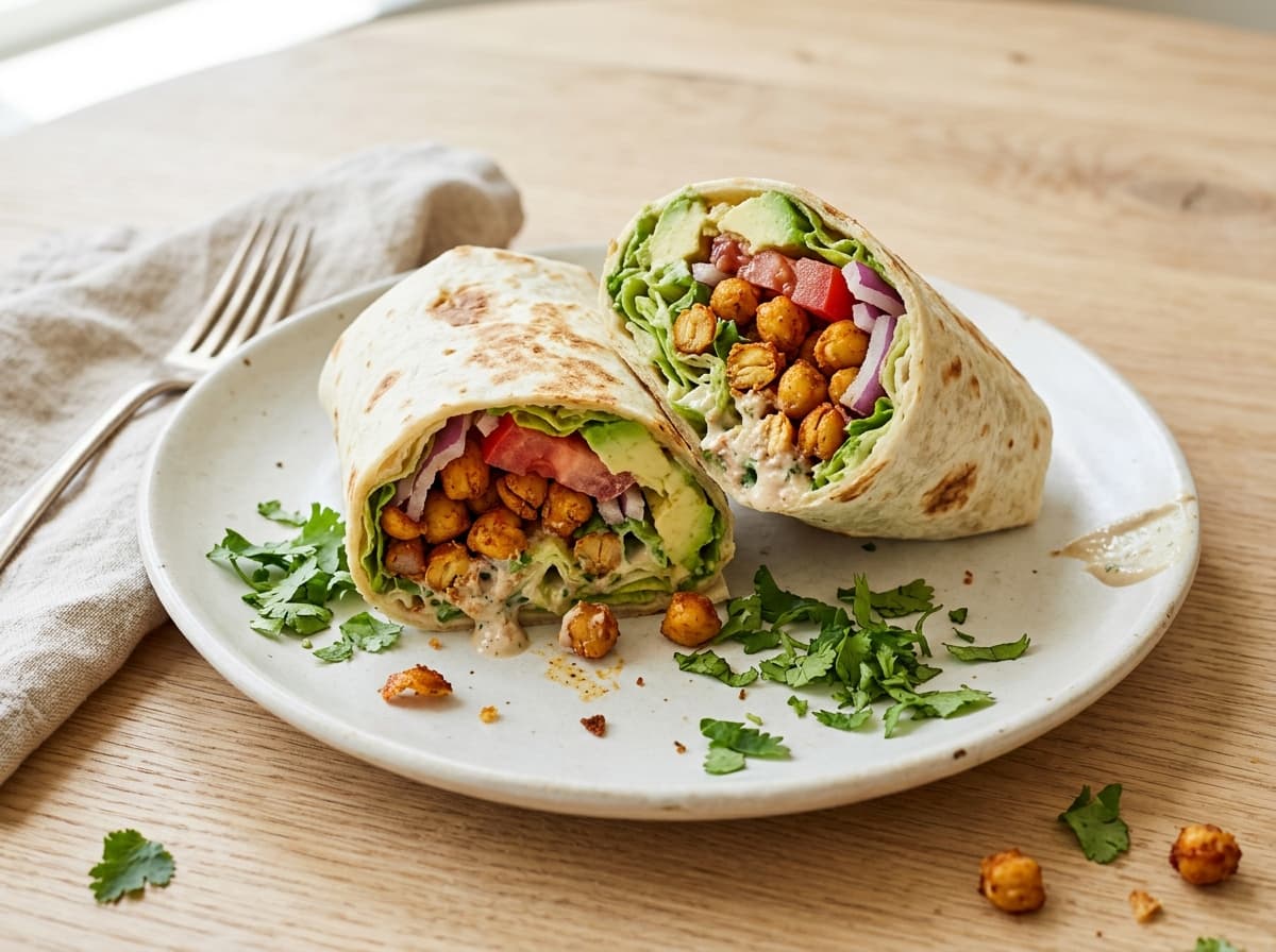 Crispy Chickpea & Avocado Wrap - other dinner recipe