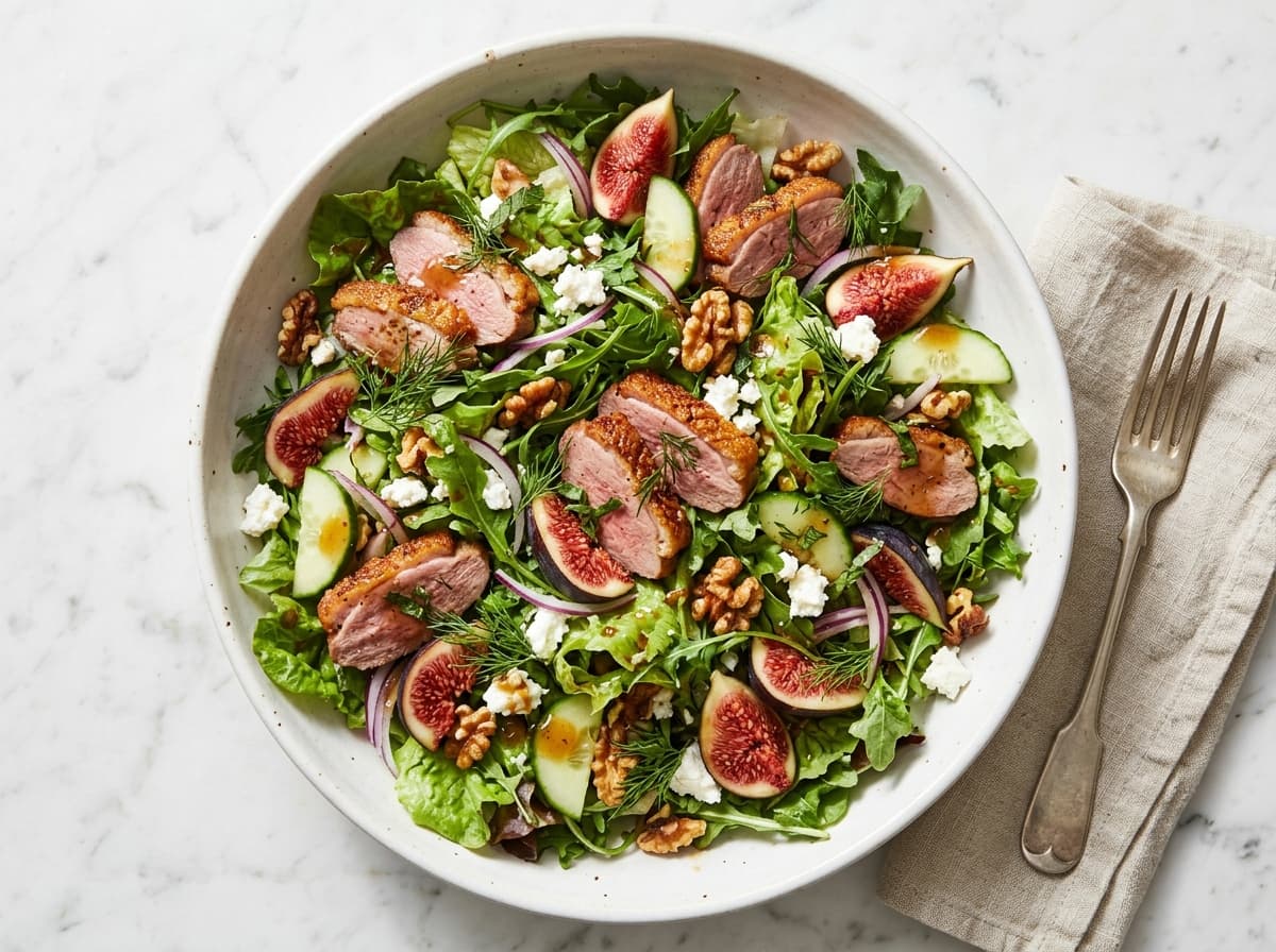 Crispy Duck & Fig Salad