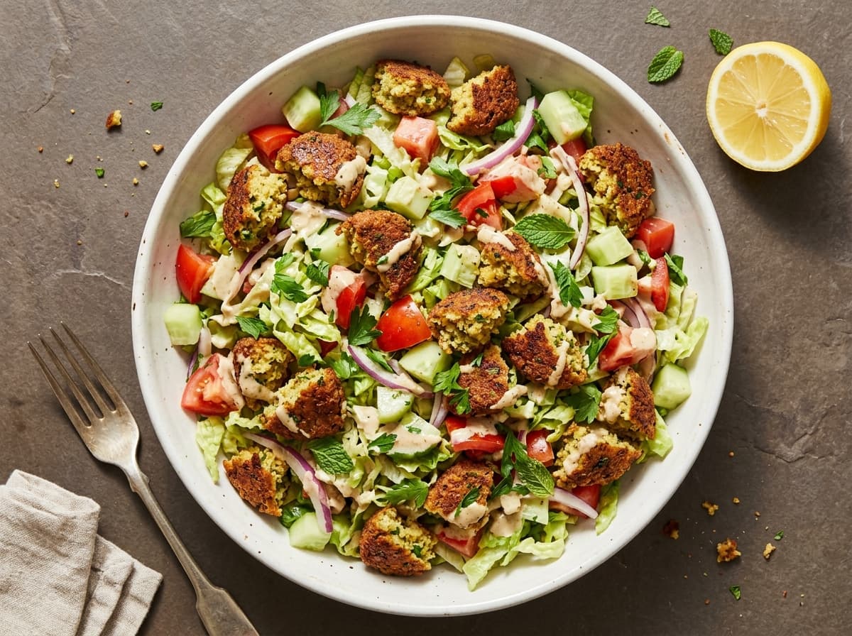 Crispy Falafel Chopped Salad