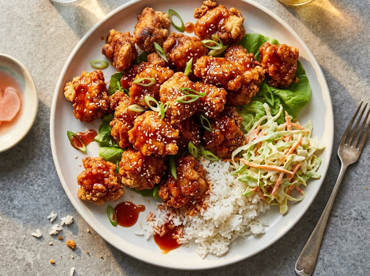 Crispy Korean Fried Chicken - korean dinner recipe