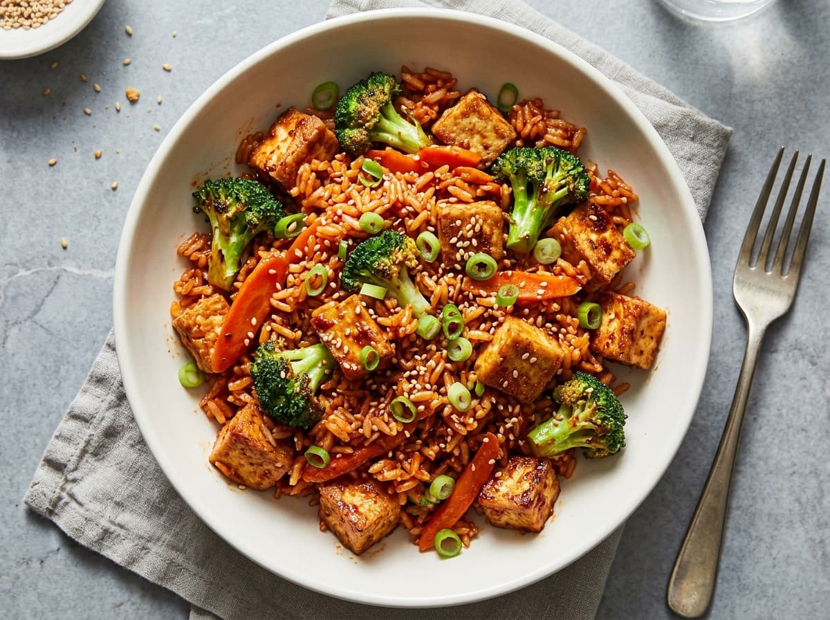 Crispy Tofu & Gochujang Rice