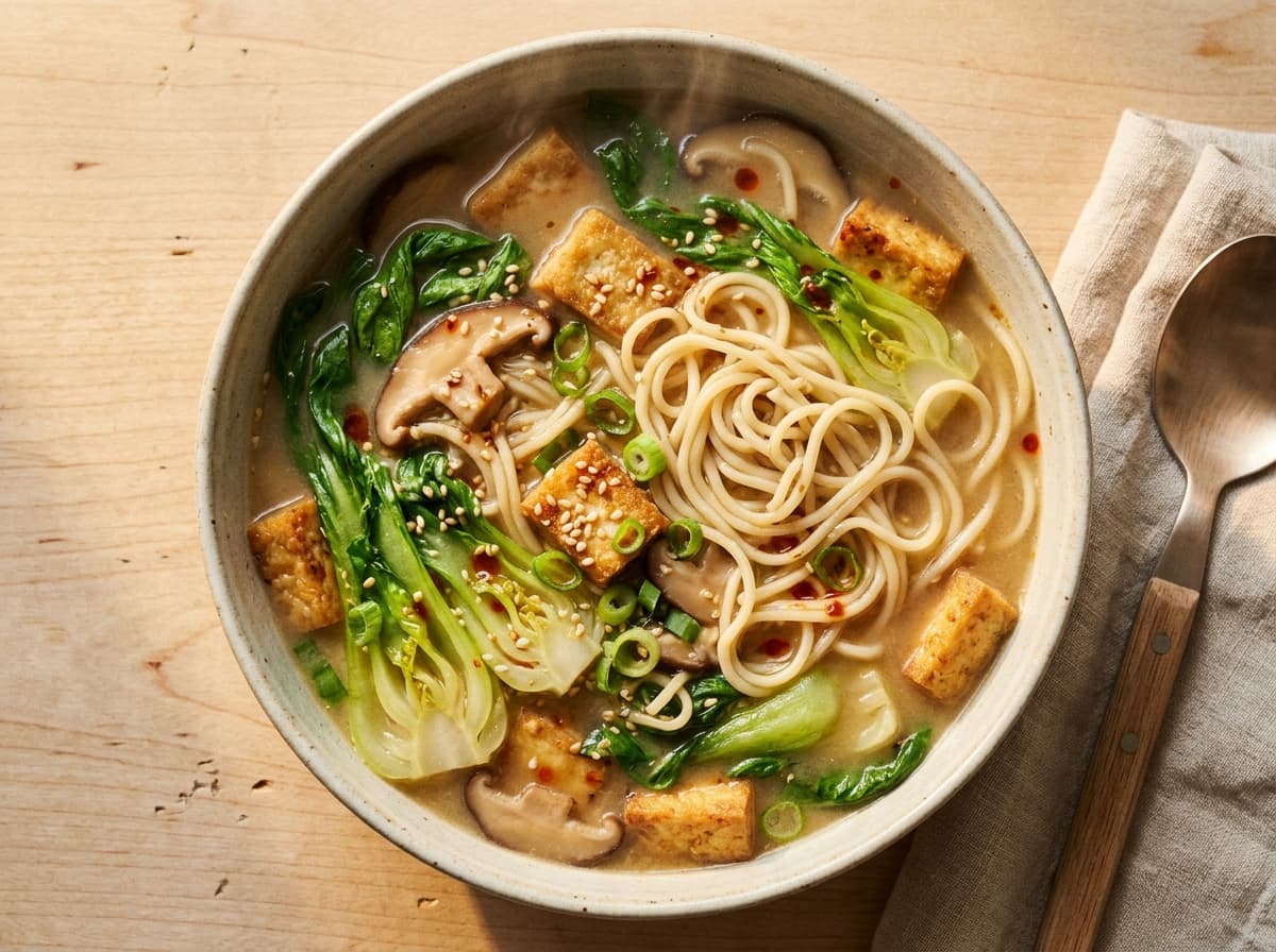 Crispy Tofu Ramen - japanese dinner recipe