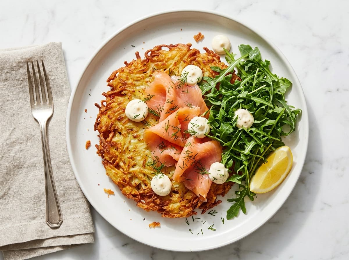 Golden Rosti with Smoked Salmon - other dinner recipe