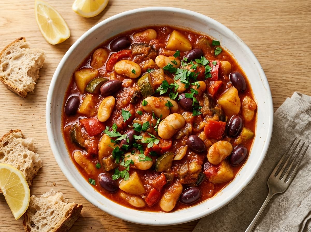 Greek Butter Bean Stew - greek dinner recipe