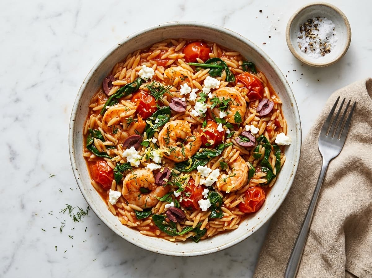 Greek Prawn & Orzo