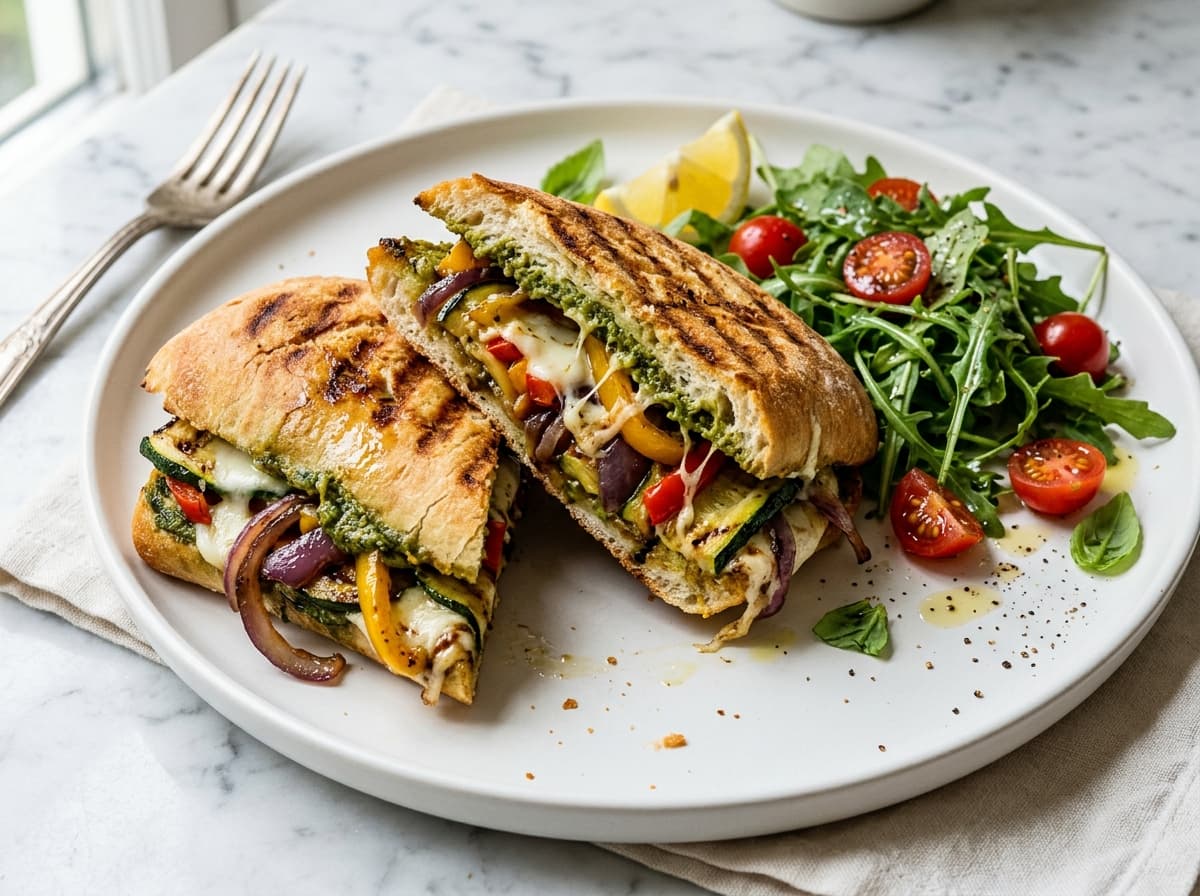 Grilled Vegetable Panini - italian dinner recipe