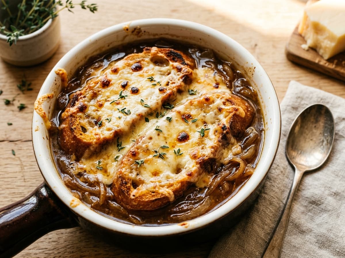 Gruyère Onion Soup - french dinner recipe