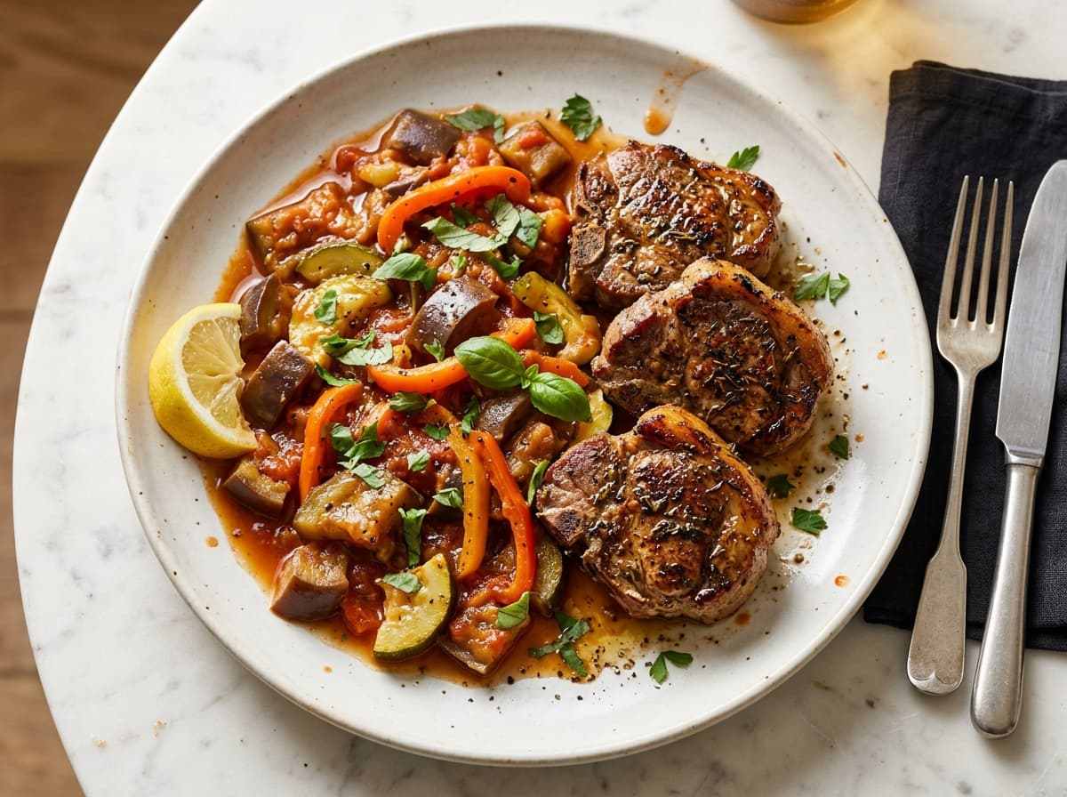 Herb Lamb Chops & Ratatouille