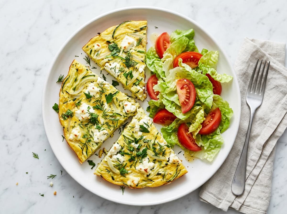 Herby Courgette Egg Frittata