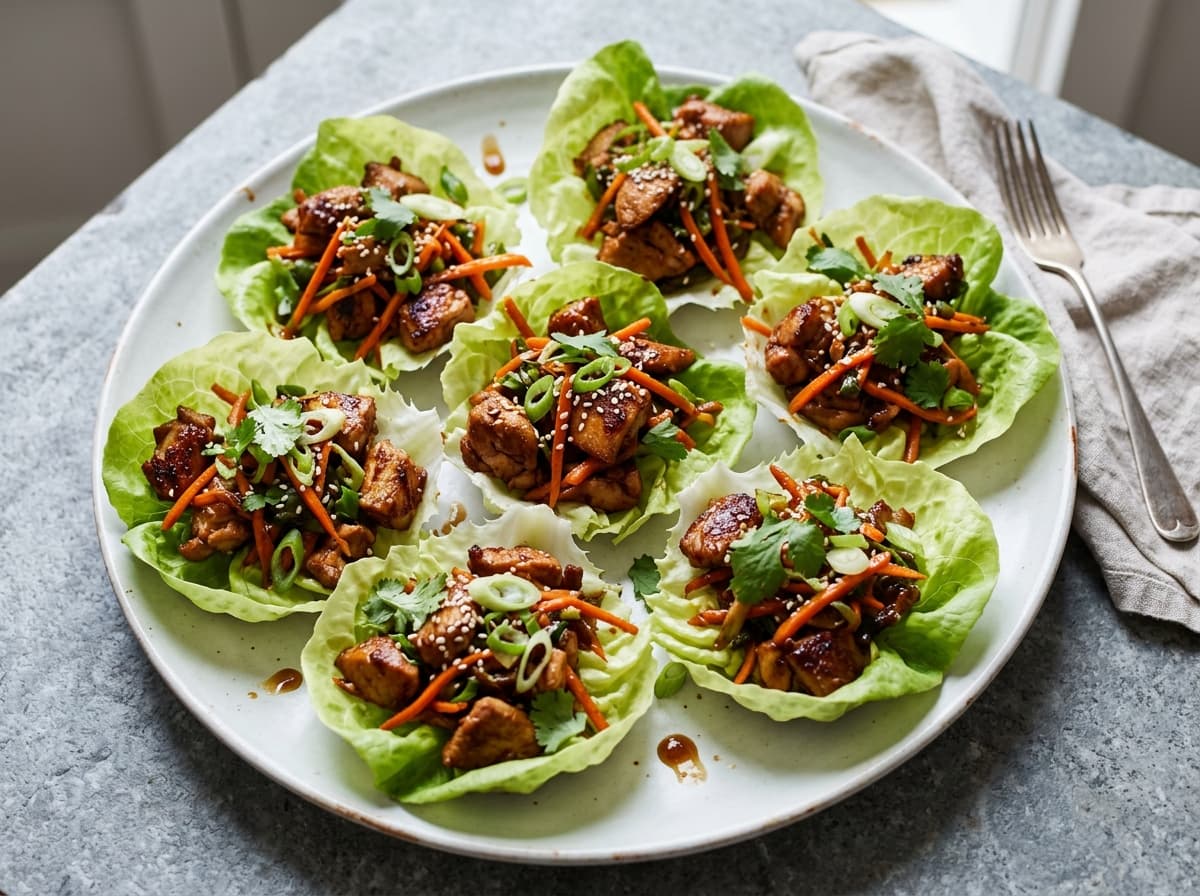 Hoisin Chicken Lettuce Cups - chinese dinner recipe