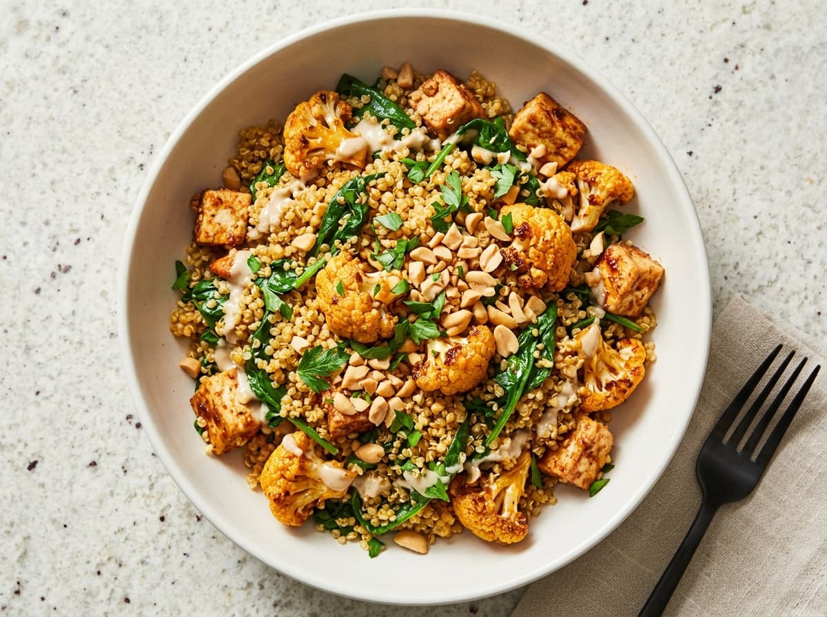 Hot Honey Cauliflower Quinoa Bowl - other dinner recipe