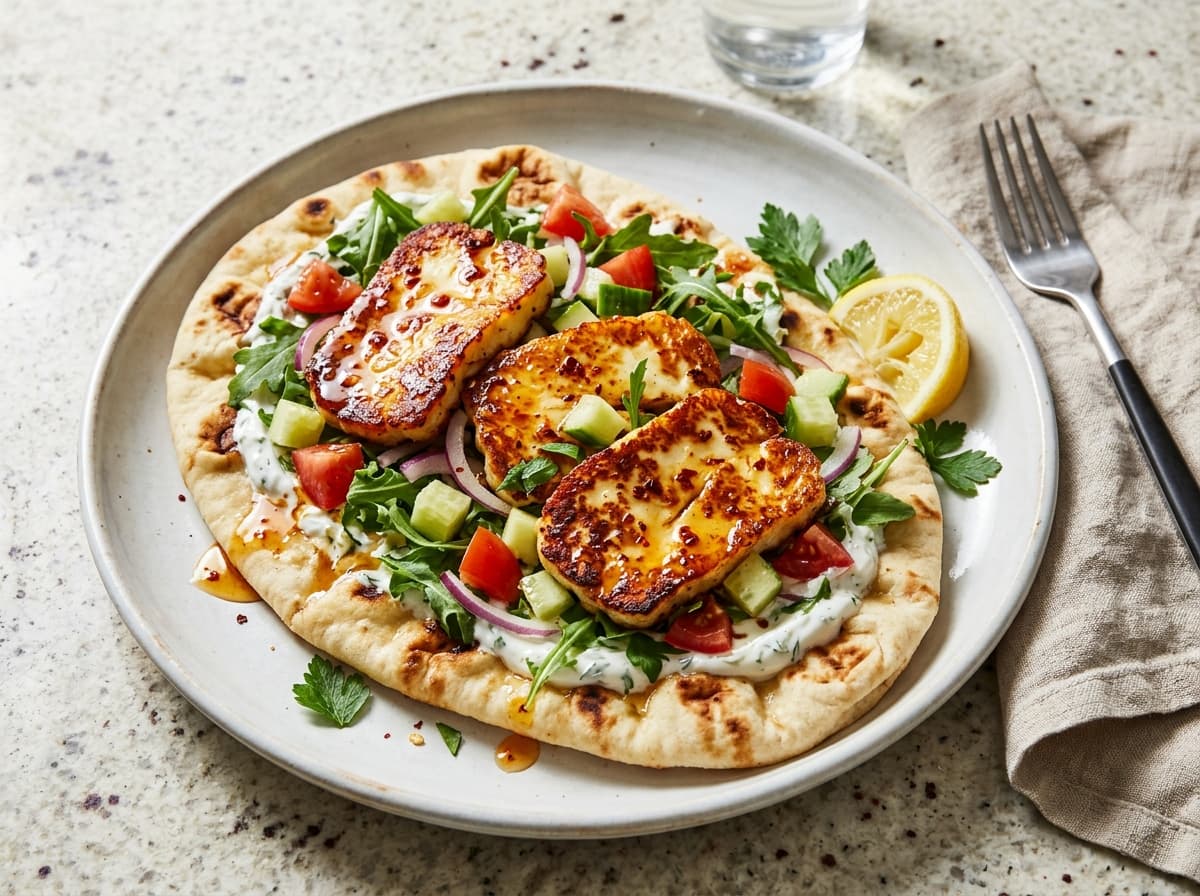 Hot Honey Halloumi Flatbread - other dinner recipe