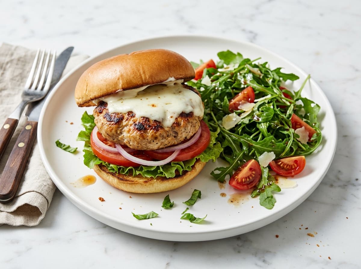 Italian Turkey Burger - italian dinner recipe